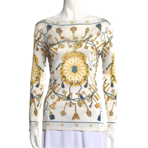 HERMÈS
Printed Bateau Neckline Top
Long sleeve - Picture 2 of 9